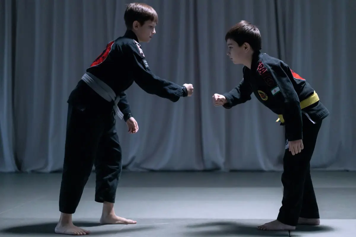 young student demonstrating benefits of kids martial arts