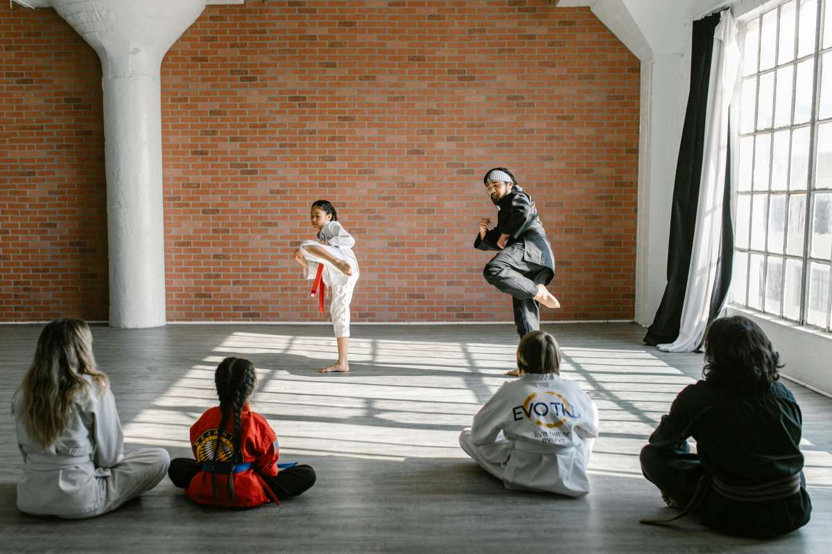 children experiencing martial arts benefits for physical fitness